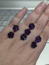 Load image into Gallery viewer, Clearance Imperfect Amethyst Carved Flower Facets
