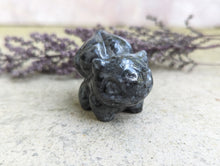 Load image into Gallery viewer, Larvikite Bulbasaur Pokemon Carving
