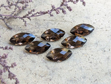 Load image into Gallery viewer, Smoky Quartz Marquise Rose Cut Facets - 8x16mm
