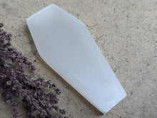 Load image into Gallery viewer, Selenite Satine Spar Coffin Dish
