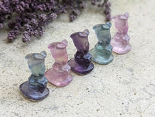 Load image into Gallery viewer, Fluorite Mini Carving - Lock (The Nightmare Before Christmas)
