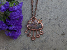 Load image into Gallery viewer, Handmade Labradorite Cloud Pendant
