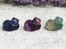 Load image into Gallery viewer, Fluorite Mini Carving - Sleeping Cat
