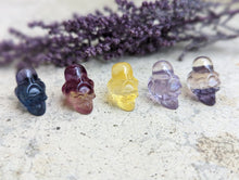 Load image into Gallery viewer, Fluorite Mini Carving - Skull with Octopus
