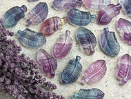 Fluorite Mini Carving - Feather
