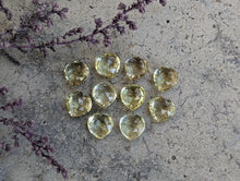 Load image into Gallery viewer, Lemon Quartz Rose Cut Hearts - 8mm
