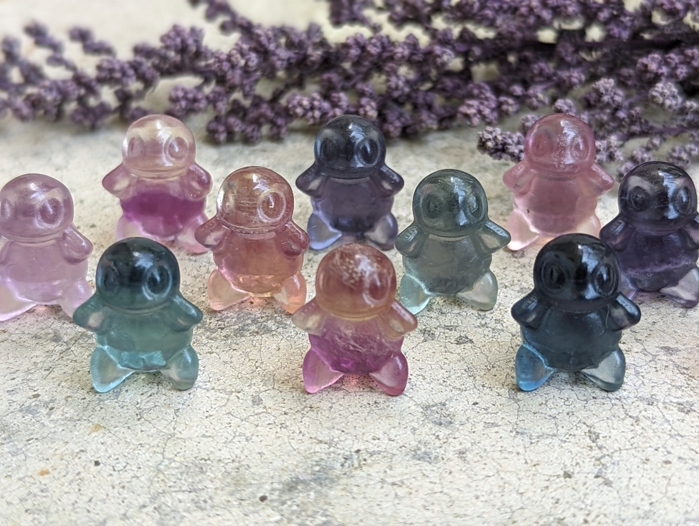 Fluorite Mini Carving - Squirtle