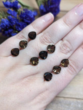 Load image into Gallery viewer, Smoky Quartz Wide Teardrop Facets - 8mm
