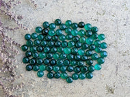 Green Onyx Round Cabochons - 5.5mm (Clearance)