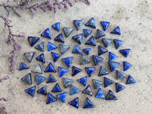 Load image into Gallery viewer, Lapis Lazuli Triangle Cabochons
