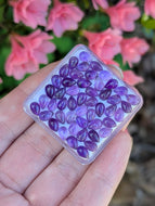 Amethyst Teardrop Cabochons - 4x6mm