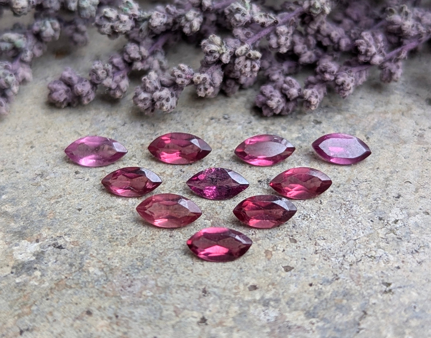 Rhodolite Garnet Marquise Facets - 3x6mm