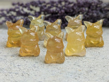 Load image into Gallery viewer, Fluorite Mini Carving - Pikachu
