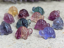 Load image into Gallery viewer, Fluorite Mini Carving - Turtle
