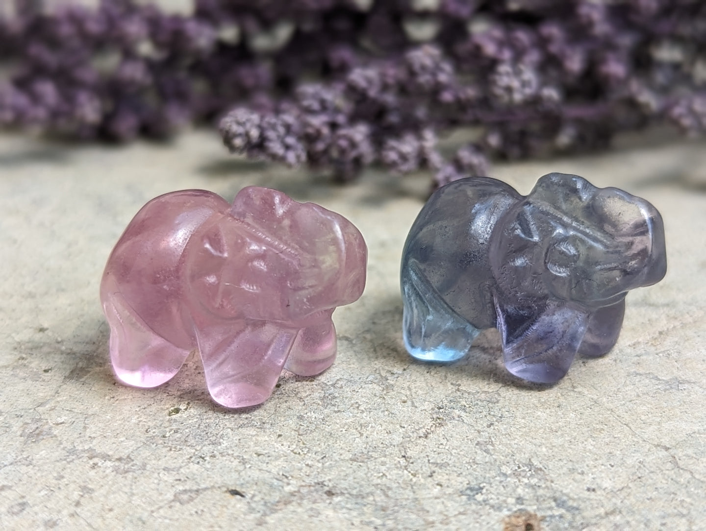 Fluorite Mini Carving - Lucky Elephant