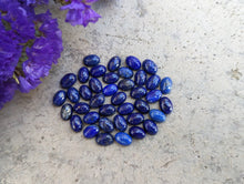 Load image into Gallery viewer, Lapis Lazuli Oval Cabochons - 5x7mm
