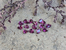 Load image into Gallery viewer, Umbalite (Purple Garnet) Teardrop Facets - 3x4mm
