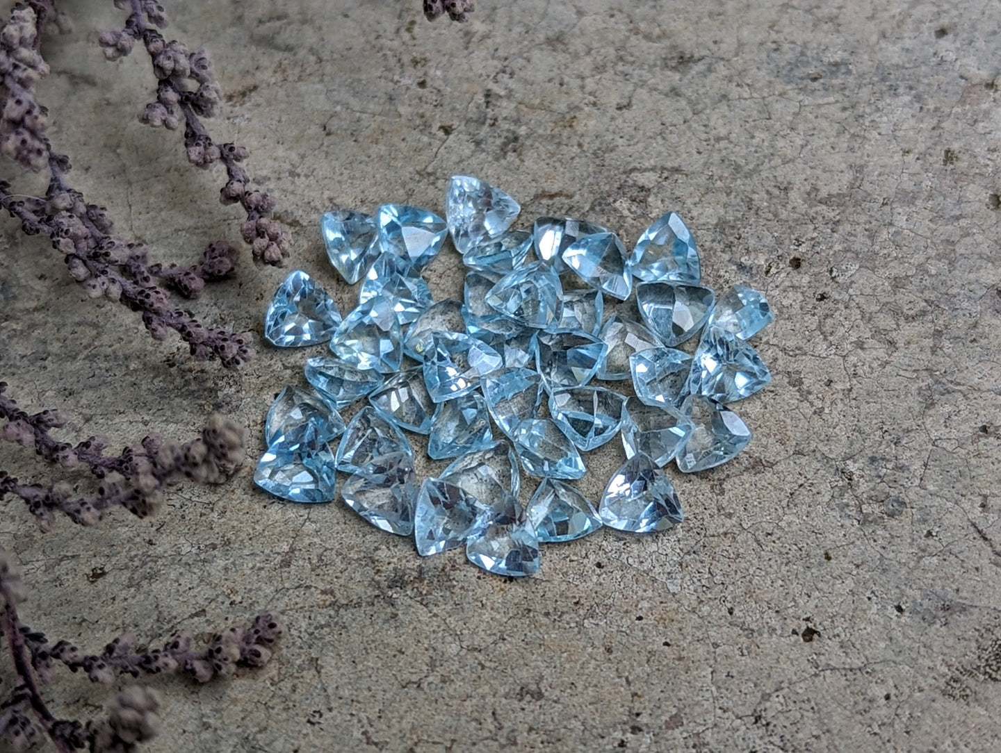 Sky Blue Topaz Trillion Facets - 5mm