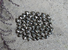 Load image into Gallery viewer, Pyrite Rose Cut Trillion Cabochons - 6mm
