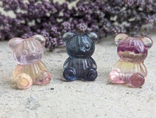 Load image into Gallery viewer, Fluorite Mini Carving - Teddy Bear
