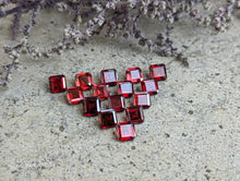 Load image into Gallery viewer, Garnet Octagon Facets - 4mm
