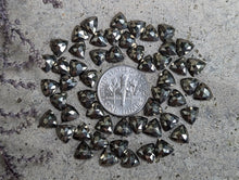 Load image into Gallery viewer, Pyrite Rose Cut Trillion Cabochons - 6mm
