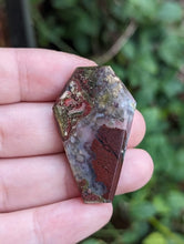 Load image into Gallery viewer, Scenic Red Moss Agate Coffin Cabochons
