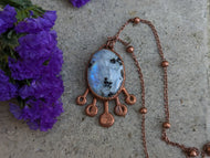 Handmade Moonstone Moon Phase Pendant