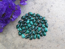 Load image into Gallery viewer, Malachite Teardrop Cabochons - 6x8mm
