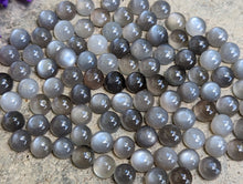 Load image into Gallery viewer, Grey Moonstone Round Cabochons - 6mm
