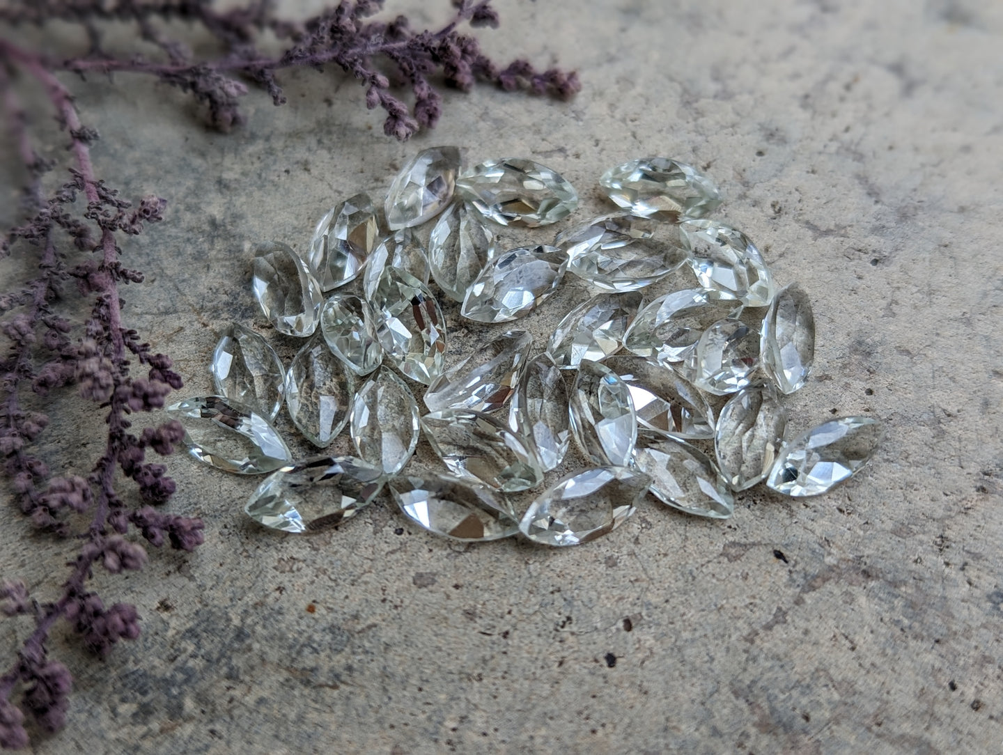 Prasiolite (Green Amethyst) Marquise Facets - 5x10mm