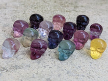 Load image into Gallery viewer, Fluorite Mini Carving - Skulls
