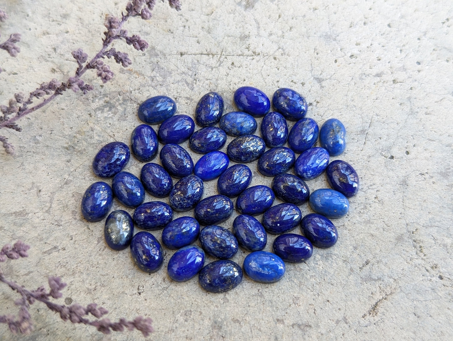 Lapis Lazuli Oval Cabochons - 5x7mm