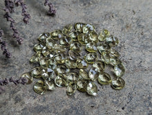 Load image into Gallery viewer, Lemon Quartz Domed Wide Teardrop Facets - 5mm
