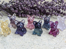 Load image into Gallery viewer, Fluorite Mini Carving - French Bulldog
