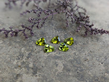 Load image into Gallery viewer, Peridot Fancy Shield Facets
