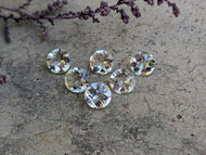 Prasiolite (Green Amethyst) Rose Cut Round Facets - 7mm