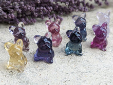 Load image into Gallery viewer, Fluorite Mini Carving - French Bulldog
