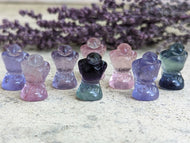 Fluorite Mini Carving - Raven