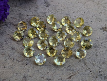 Load image into Gallery viewer, Lemon Quartz Round Facets - 7mm
