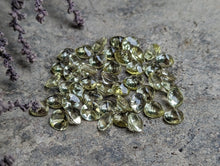 Load image into Gallery viewer, Lemon Quartz Domed Wide Teardrop Facets - 5mm
