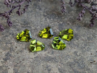 Peridot Fancy Shield Facets