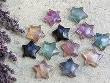 Load image into Gallery viewer, Fluorite Mini Carving - Star
