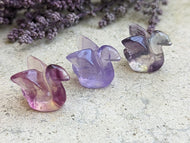 Fluorite Mini Carving - Swan