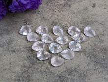 Load image into Gallery viewer, Rose Quartz Teardrop Facets - 6x8mm
