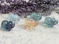 Fluorite Mini Carving - Elephant