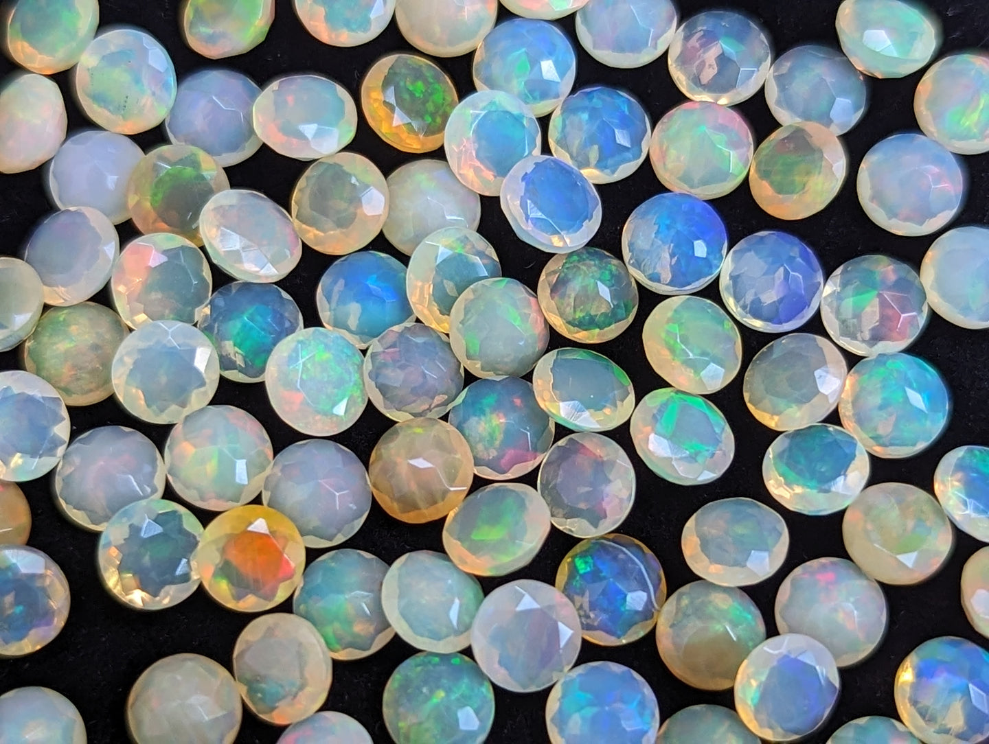 Ethiopian Welo Opal Round Facets - 5mm