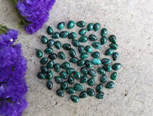 Load image into Gallery viewer, Malachite Teardrop Cabochons - 5x7mm
