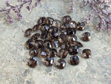 Load image into Gallery viewer, Smoky Quartz Rose Cut Cushion (Square) Facets - 4mm
