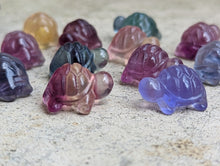 Load image into Gallery viewer, Fluorite Mini Carving - Turtle
